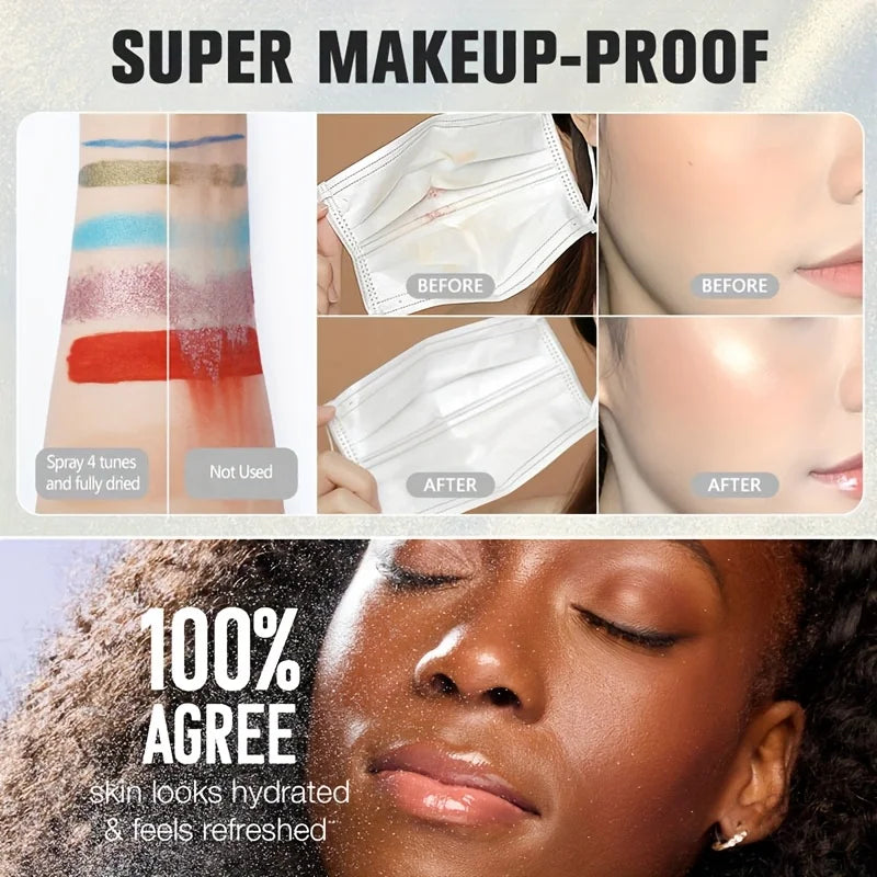 Matte Finish Setting Spray Long-Lasting 12H Oil Control — Clear | KIMLUD