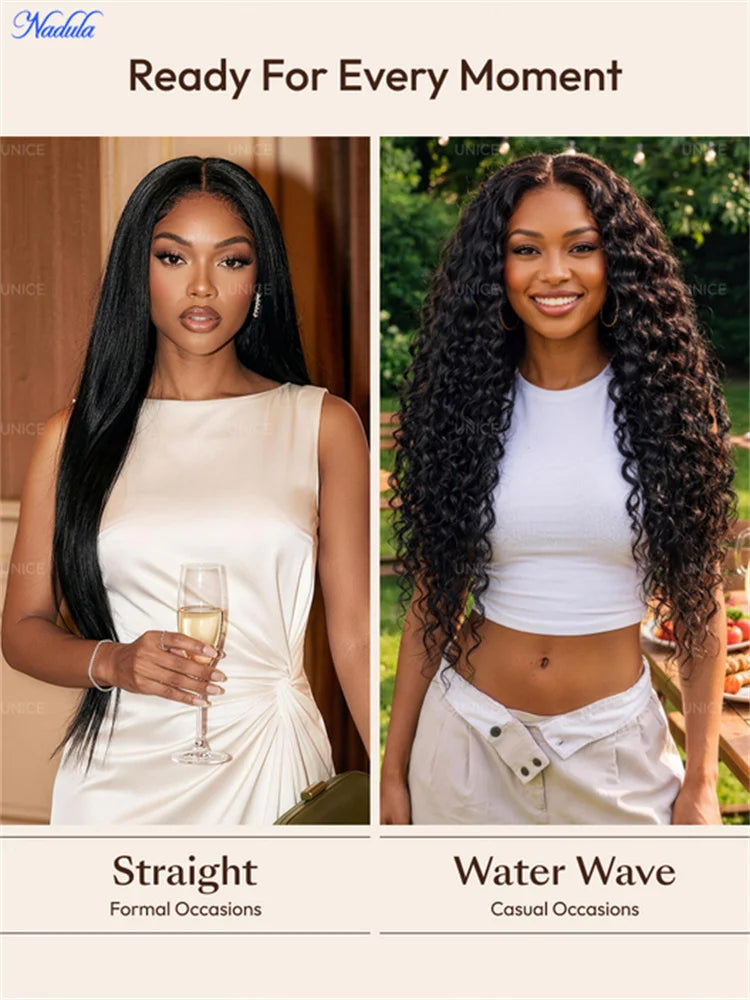 Wet and Wavy Wig – Glueless Lace Front – Virgin Human Hair – Dark | KIMLUD