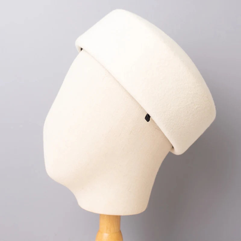 Vintage Wool Felt Solid Fedora Hats — Black | KIMLUD