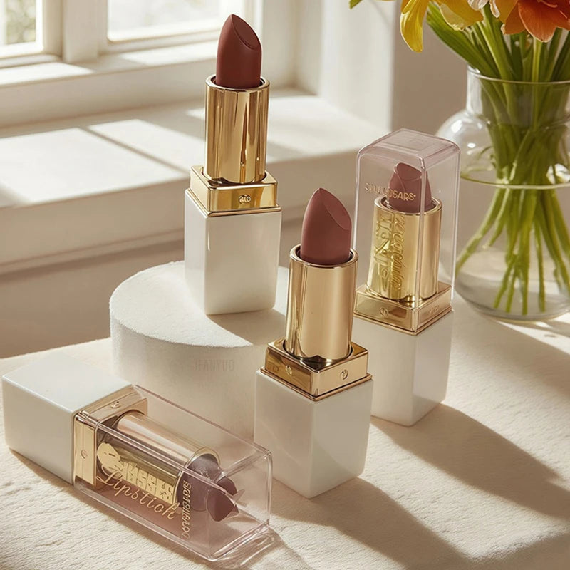 Lipstick – Waterproof – Glitter Velvet – Pearlescent Purple | KIMLUD