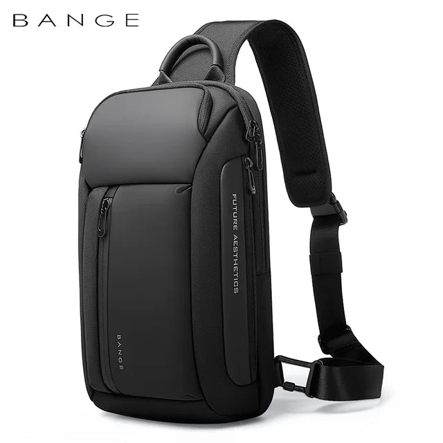 KIMLUD, BANGE Brand Design Oxford Trendy Waterproof Materials Men Chest Bag with Large Capacity Fashion Multi-Pockets Slim bag for male, KIMLUD Womens Clothes