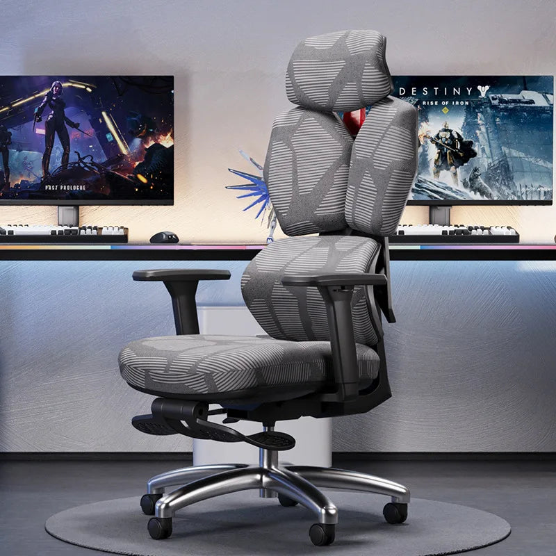 Lacework Esports Office Chair Adjustable Height — Charcoal Grey | KIMLUD