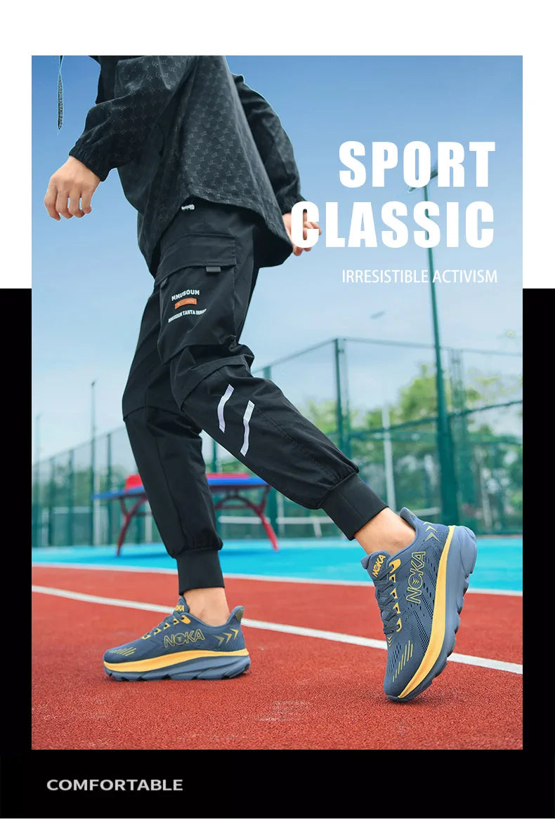 Carbon Plate Running Shoes Mesh Breathable — Cobalt Blue | KIMLUD