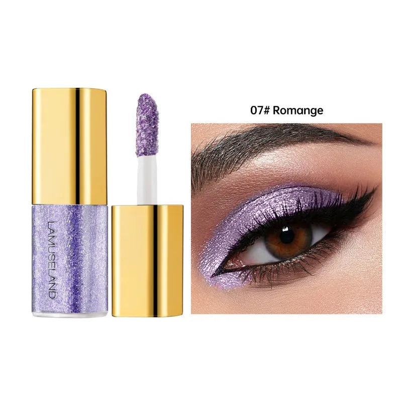 Pearlescent Liquid Eyeshadow Eight-Shade Range, Long-Lasting Glitter Finish — Multicolor | KIMLUD