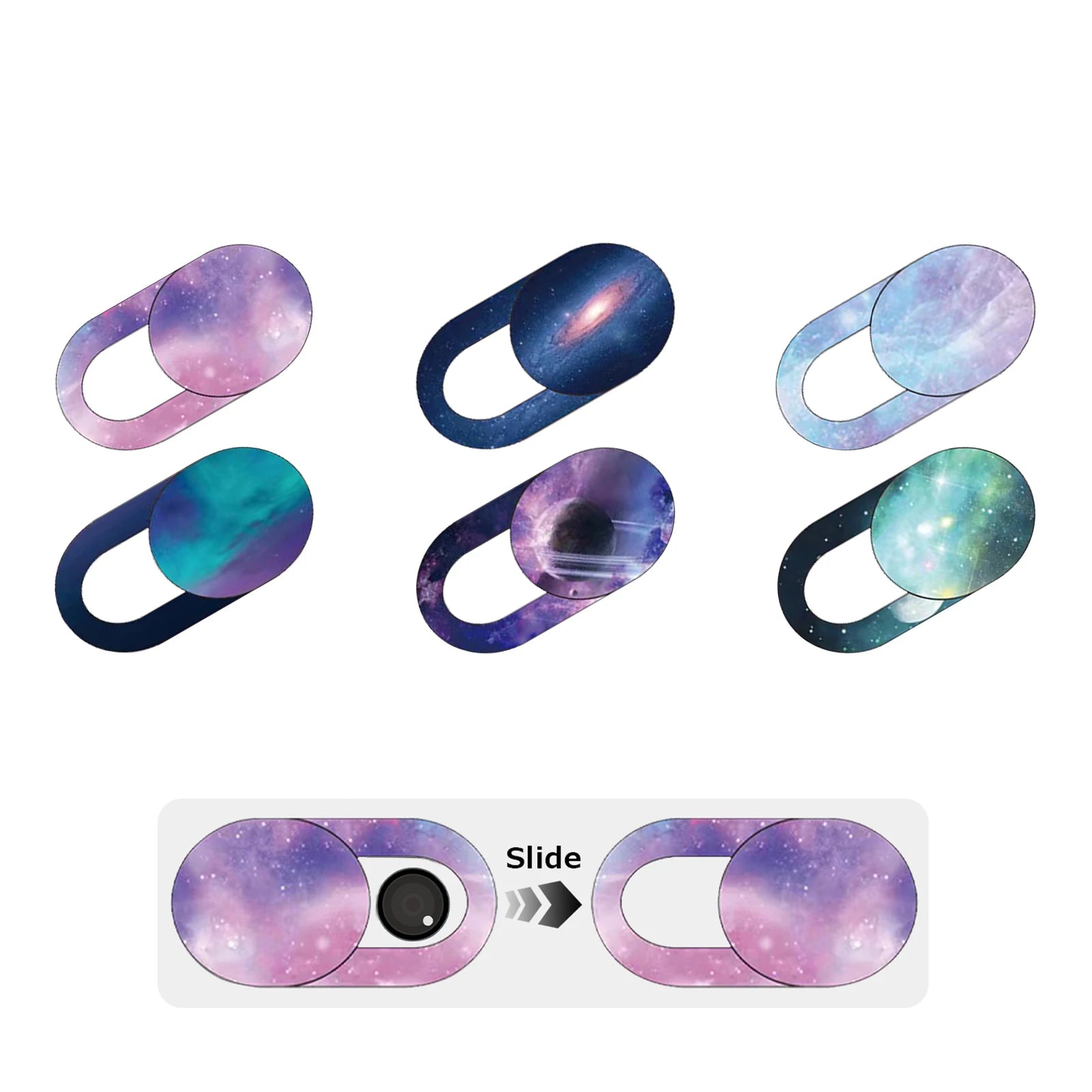 2/4/6pcs Webcam Cover Slide, Ultra-Thin Camera Cover for Laptop, MacBook,PC,Cell Phone, Protect Your Privacy and Security.