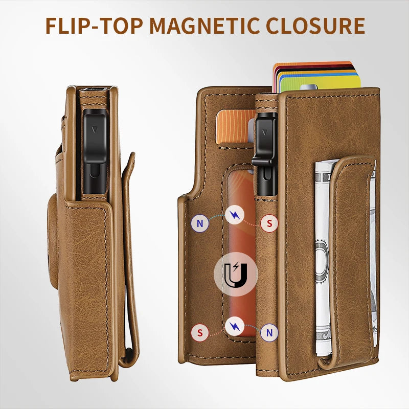 Wallet – Locator Wallet With Storage Slot – Synthetic Leather | KIMLUD