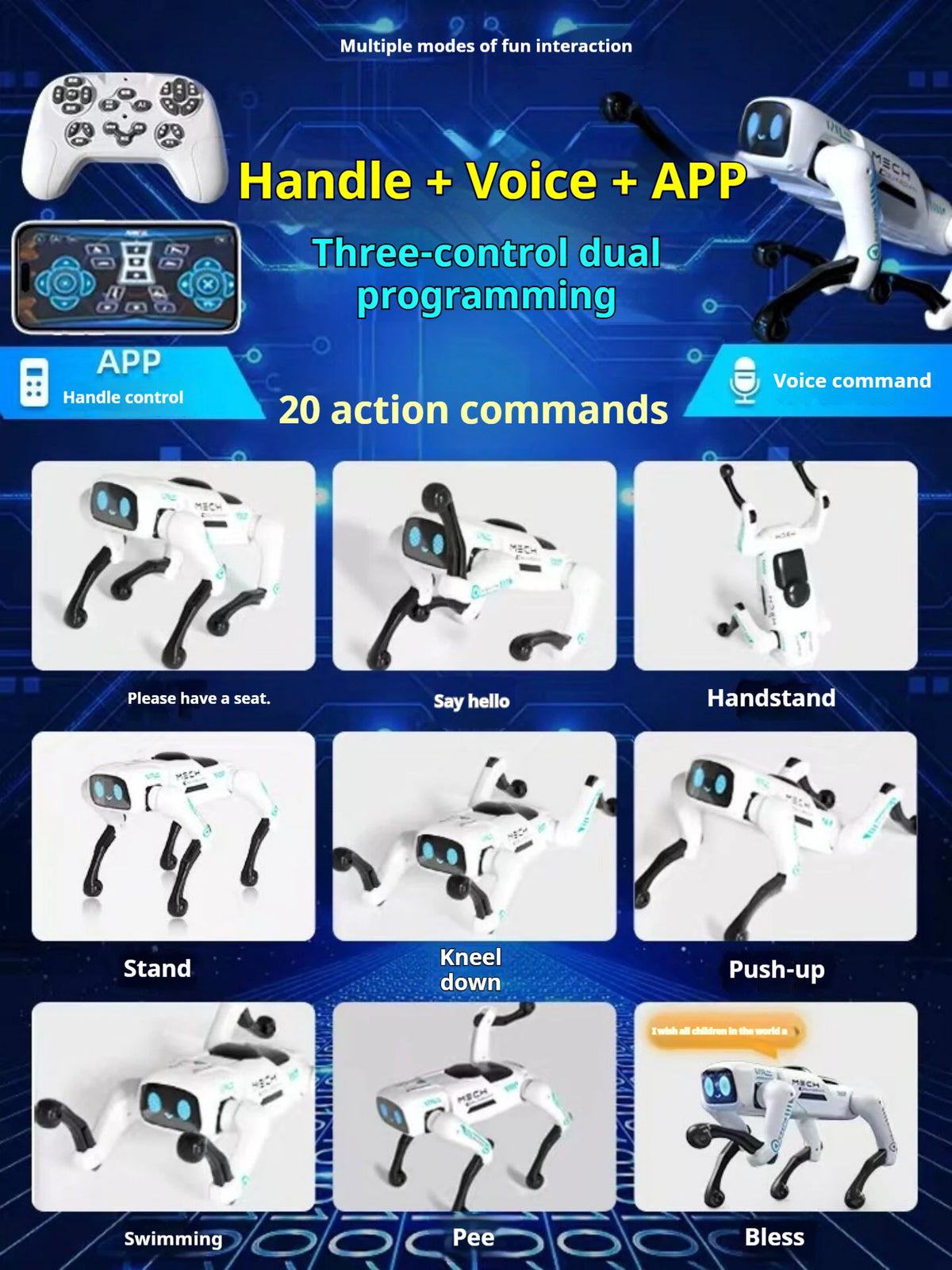 Robot Dog – Programmable Remote Control Toy – Plastic | KIMLUD