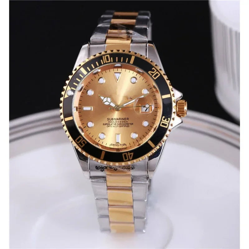 2025 Men Automatic Watch Business Waterproof Mechanical Watches Luxury Stainless Steel Day Date Mens Watch Man Gift AAA+