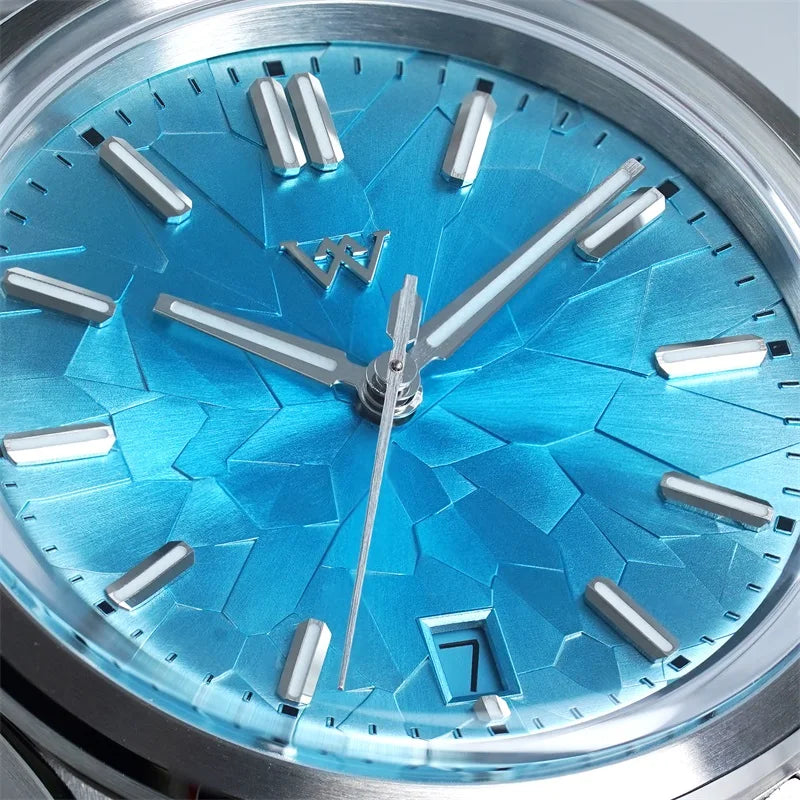 WM Watch Automatic Mechanical Watch NH35 Glacier Series 100M Water Resistant AR Coated Sapphire Welly Merck Watches For Man 226M