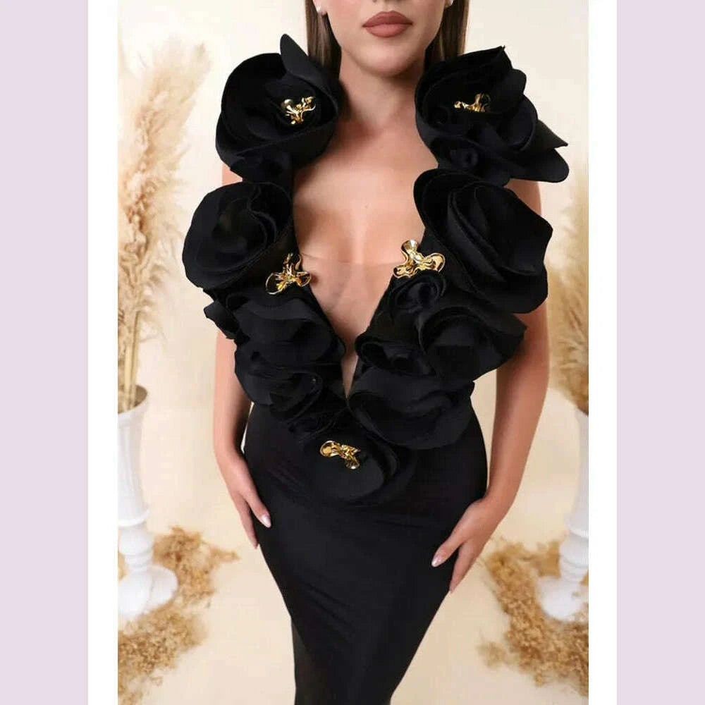 chic-women-celebrity-sexy-deep-v-neck-flower-black-maxi-long-bandage-bodycon-dress-2025-elegant-evening-club-party-outfit-kimlud-kimlud-33914742