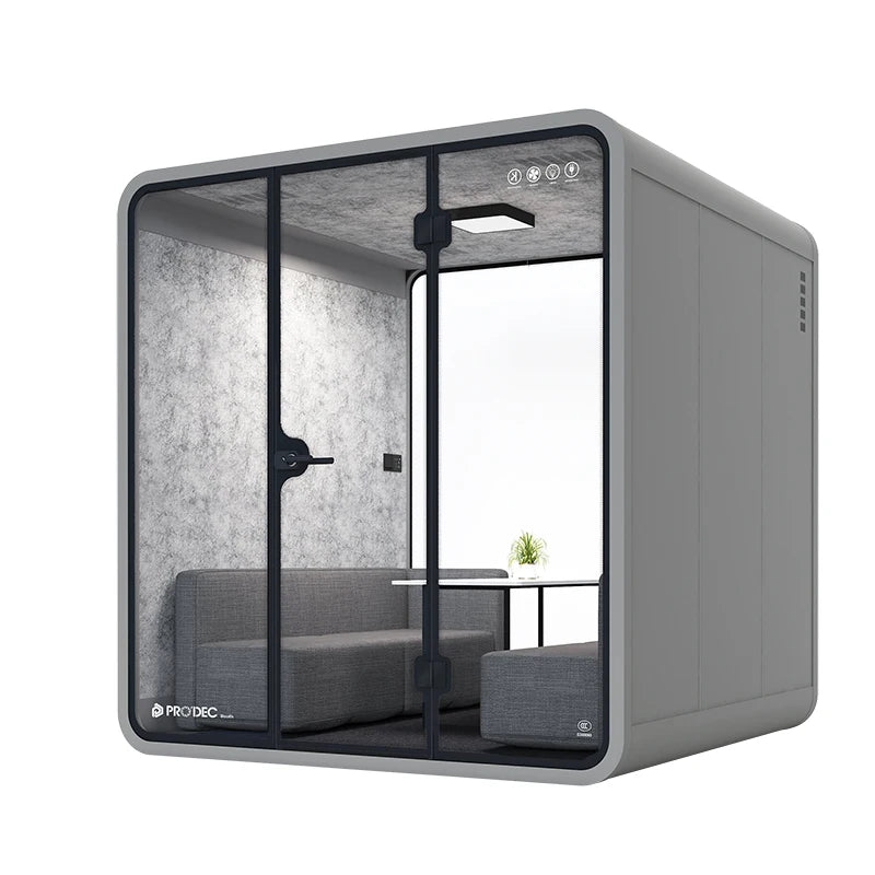 Meeting Pod – Soundproof Booth – Aluminum Frame | KIMLUD