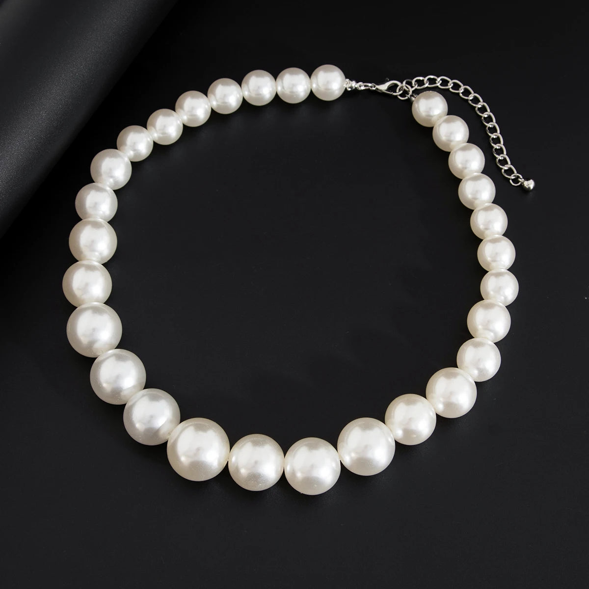 KIMLUD, IngeSight.Z Exquisite Vintage Juses Cross Pendant Men Necklace Trend Classic Imitation Pearl Choker Women Punk Party Jewelry, KIMLUD Womens Clothes