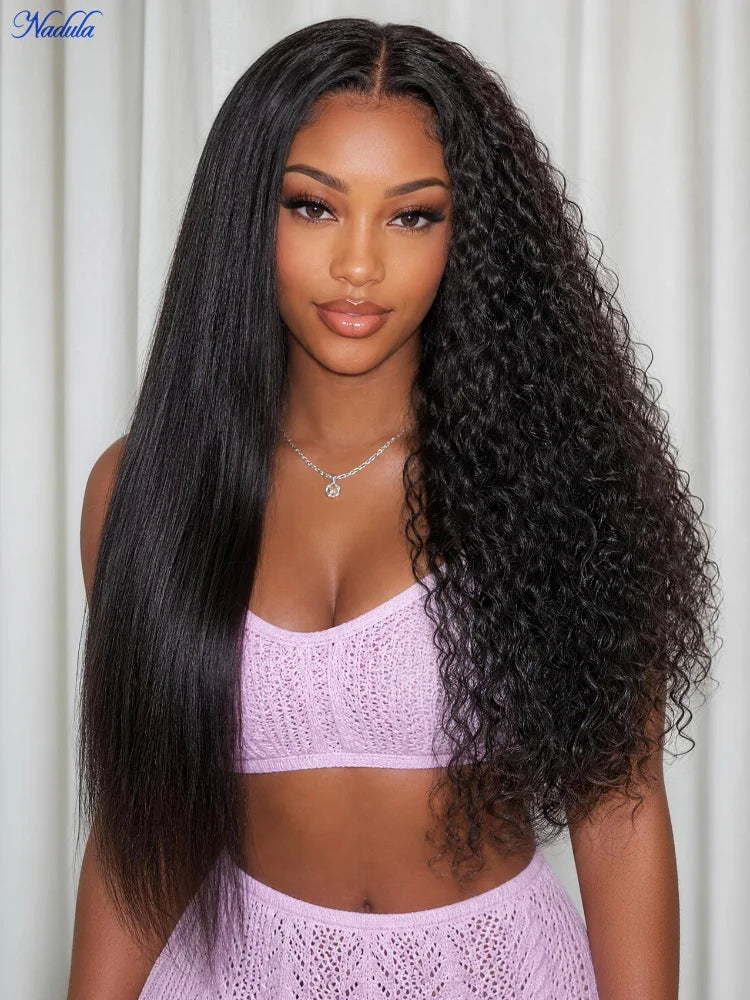 Lace Front Wig – Glueless – Remy Human Hair – Chestnut Brown Ombre | KIMLUD