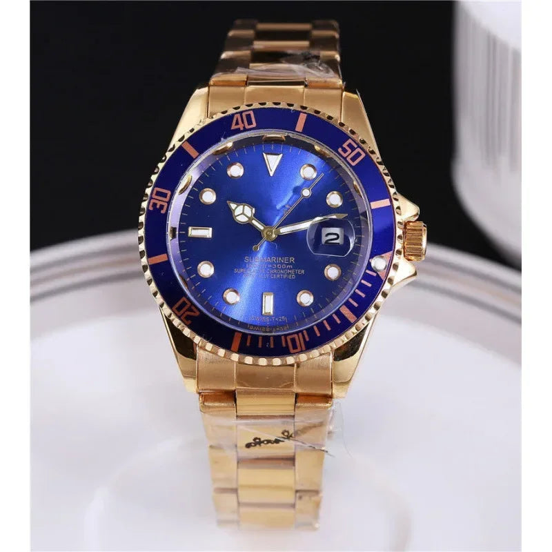 2025 Men Automatic Watch Business Waterproof Mechanical Watches Luxury Stainless Steel Day Date Mens Watch Man Gift AAA+