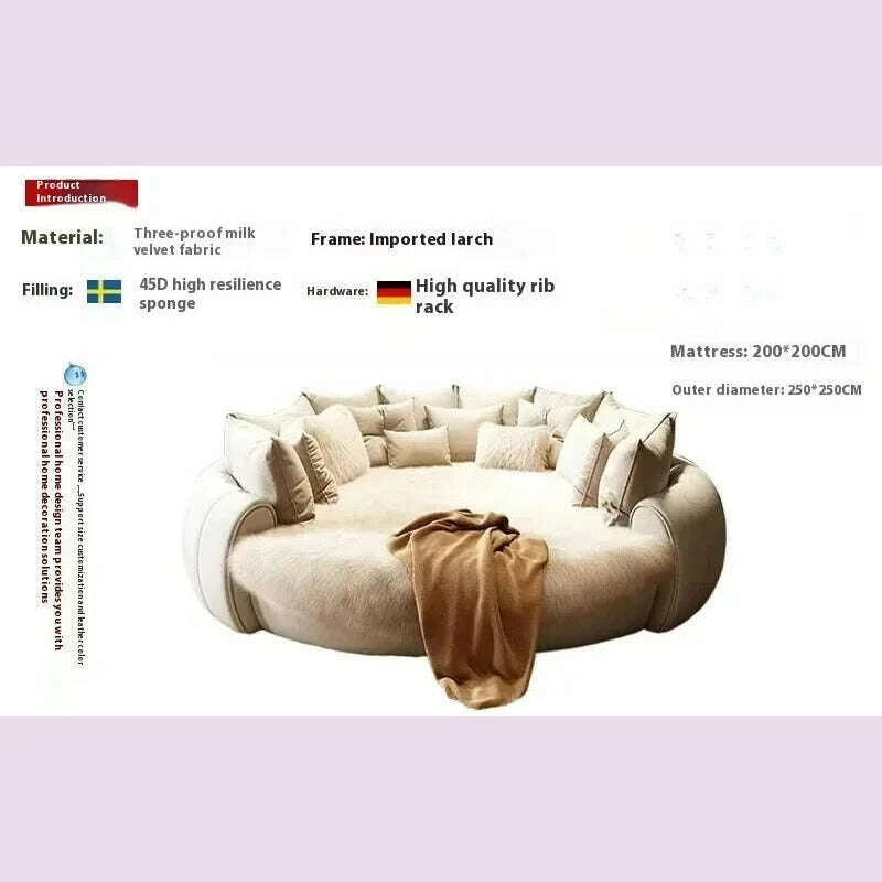 italian-light-luxury-round-bed-cream-wind-bedroom-wedding-bed-princess-aesthetics-fashion-letto-matrimoniale-home-furniturekimlud-womens-fashion-34622188