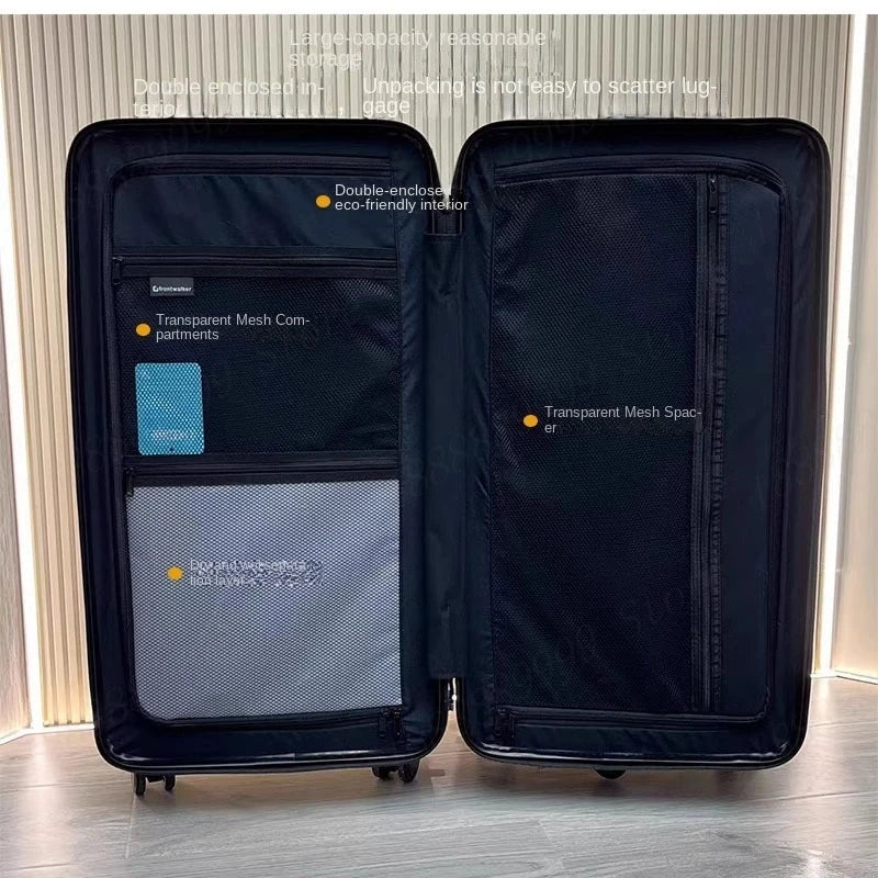 Large Size Suitcase with Five Wheels Brake Luggage Carrier 28 inch PC Material Cabin Trip Suitcase TSA Lock 32/36/50 inches