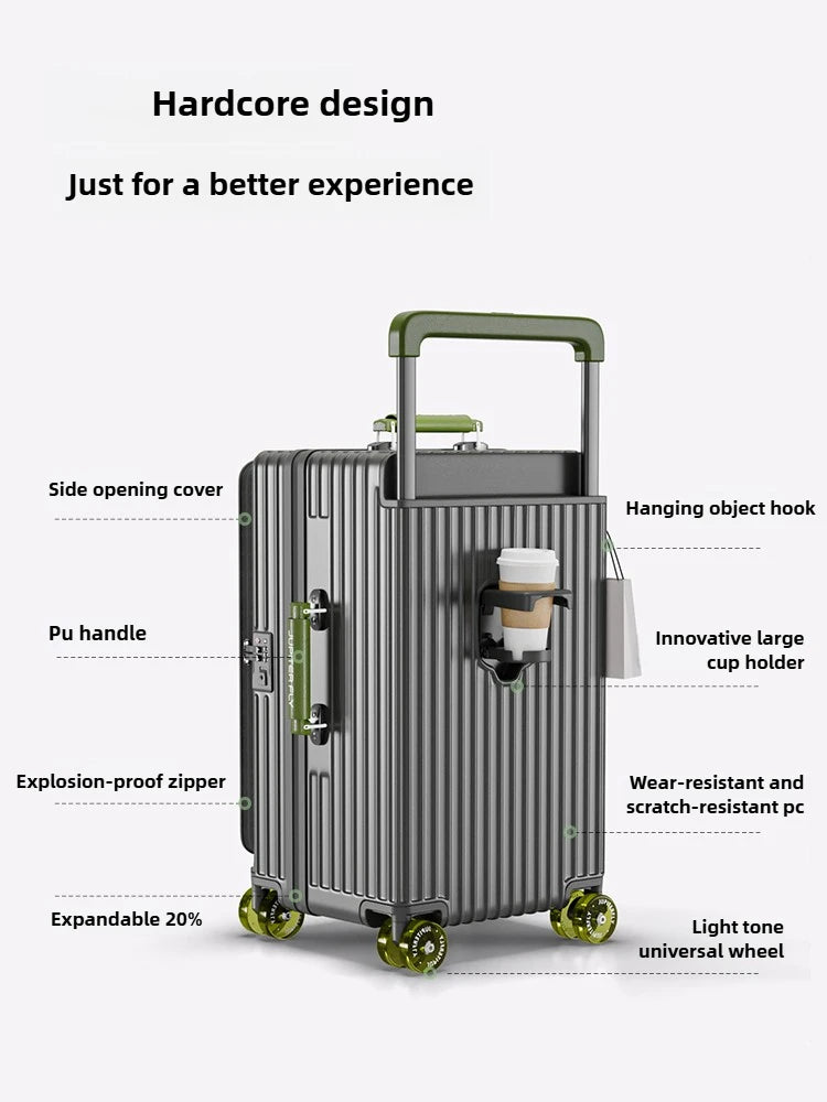 Luggage Set Suitcase Carry on Luggage with Wheels Trolley Bag Carry on Luggage Business Trunk Draw-bar Box Boarding Case
