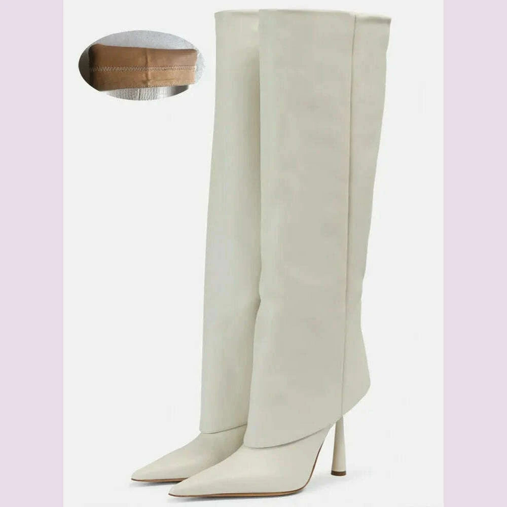 womens-fashion-retro-stone-pattern-pointed-sleeve-skirt-boots-european-and-american-high-end-loose-pants-banquet-bootskimlud-womens-fashion-34624975