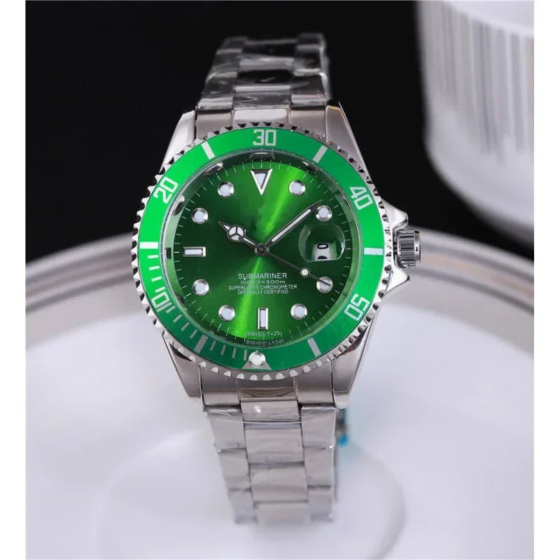 2025 Men Automatic Watch Business Waterproof Mechanical Watches Luxury Stainless Steel Day Date Mens Watch Man Gift AAA+