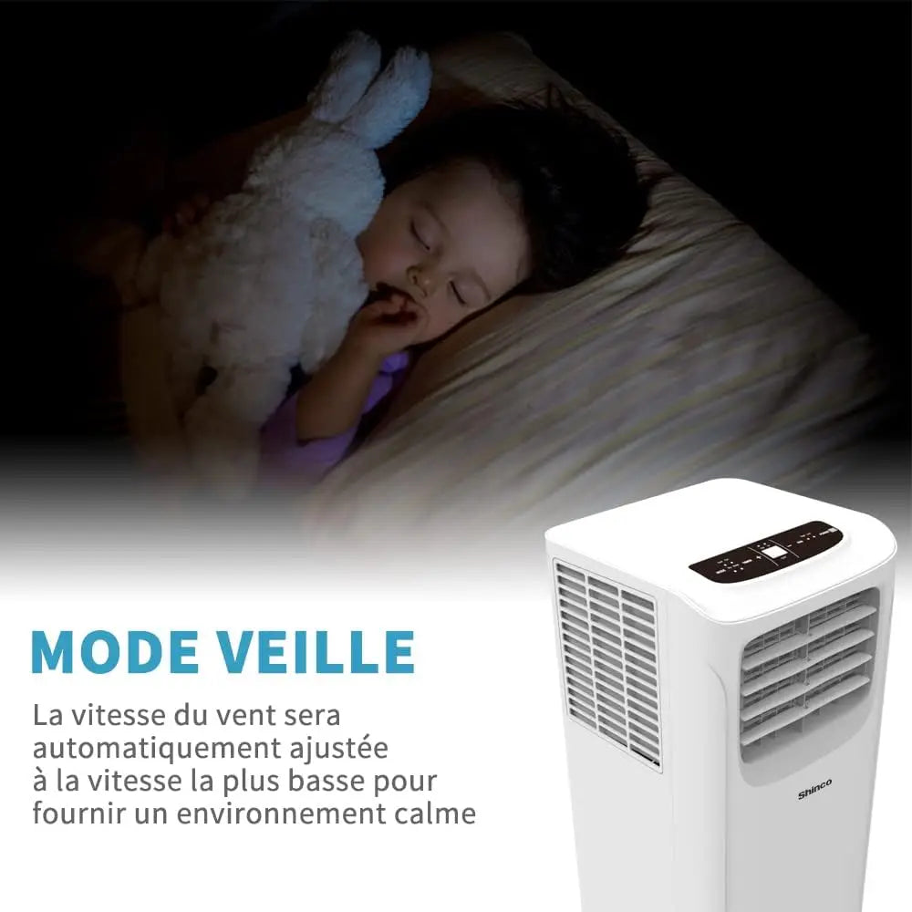 Sculpted Metal Air Conditioner With Exhaust Hose — Silver | KIMLUD