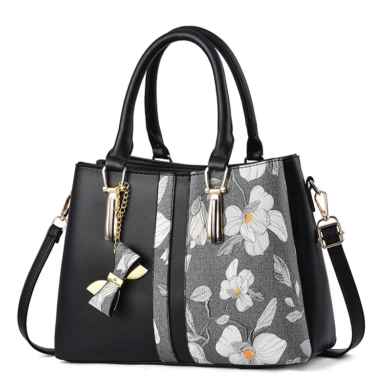 Soft PU Crossbody Tote Bag Large Capacity — Blush | KIMLUD
