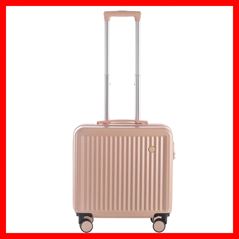 Front Opening Travel Suitcase Universal Wheel Rolling Luggage Bag Men and Women Lightweight Boarding Trolley Case18 20 Inch