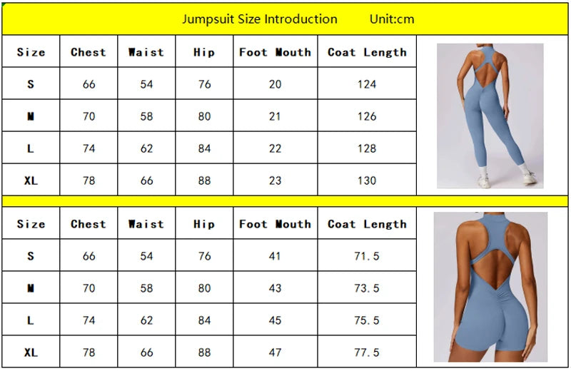 Nylon-Spandex Scrunch Gym Jumpsuit — Black | KIMLUD