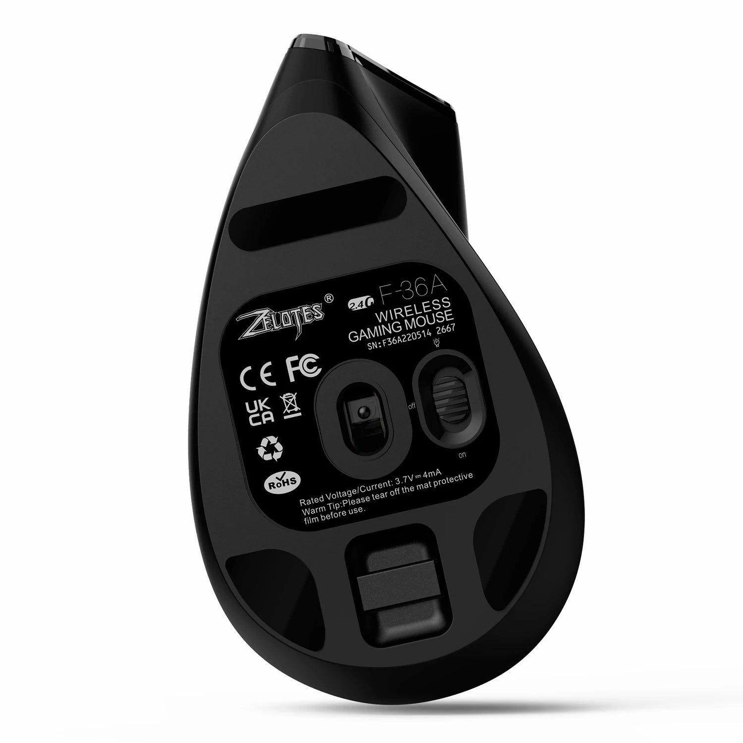 KIMLUD, ZELOTES F-36A 2.4G Wireless Mouse Charging Blu-ray 6-button Optical mouse 3 level DPI black mouse, KIMLUD Womens Clothes