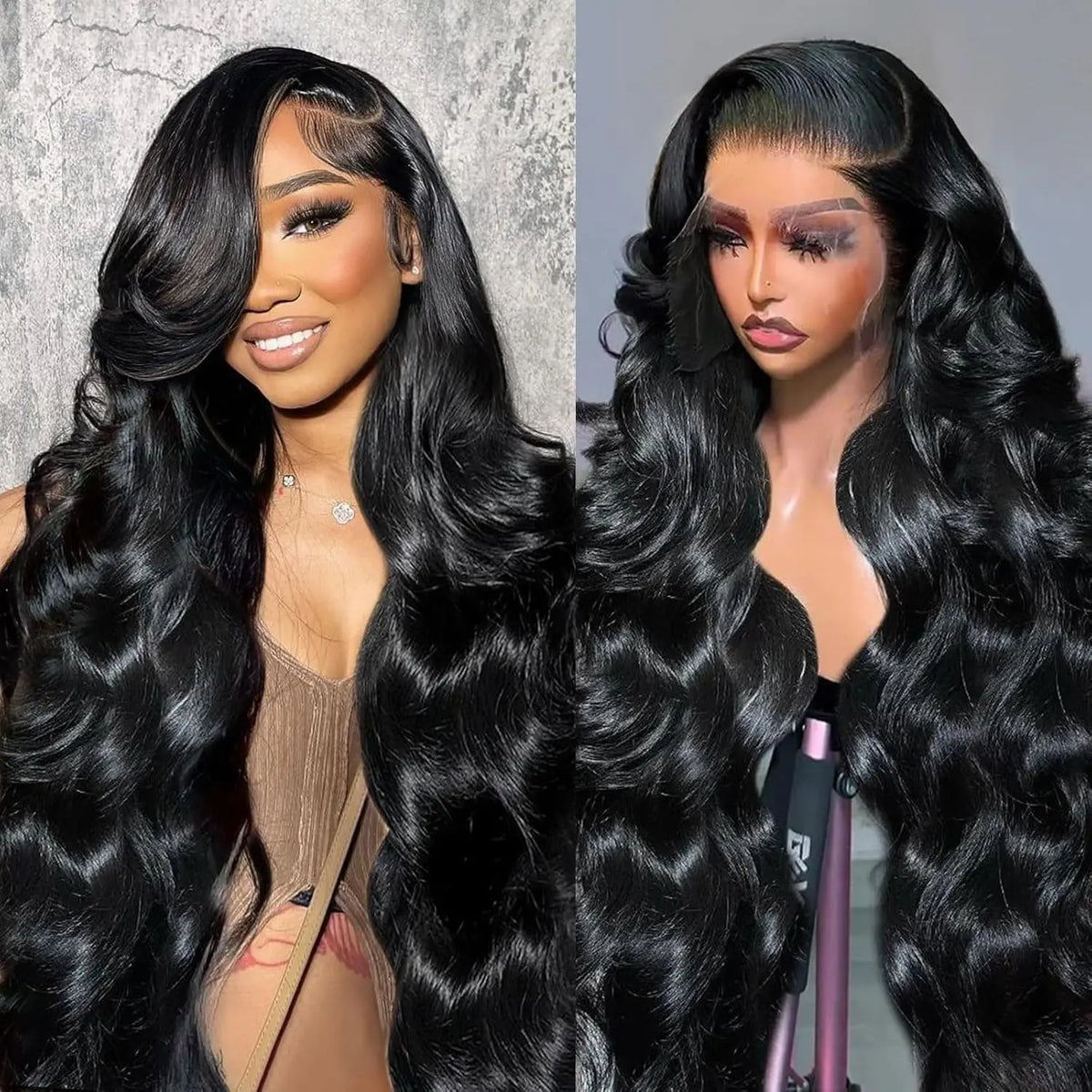 Lace Front Wig – HD Lace – Human Hair – Chocolate Brown | KIMLUD