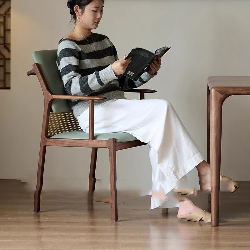 Chinese Style Dining Chairs Replica — Black | KIMLUD