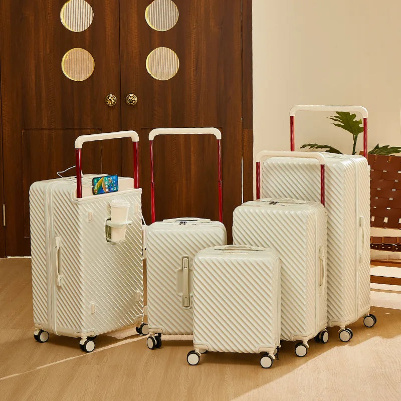20/24/28/32 inch Wide Handle Travel Suitcase Carry-on Luggage Multifunctional Password Trolley Case With Wheels Rolling luggage
