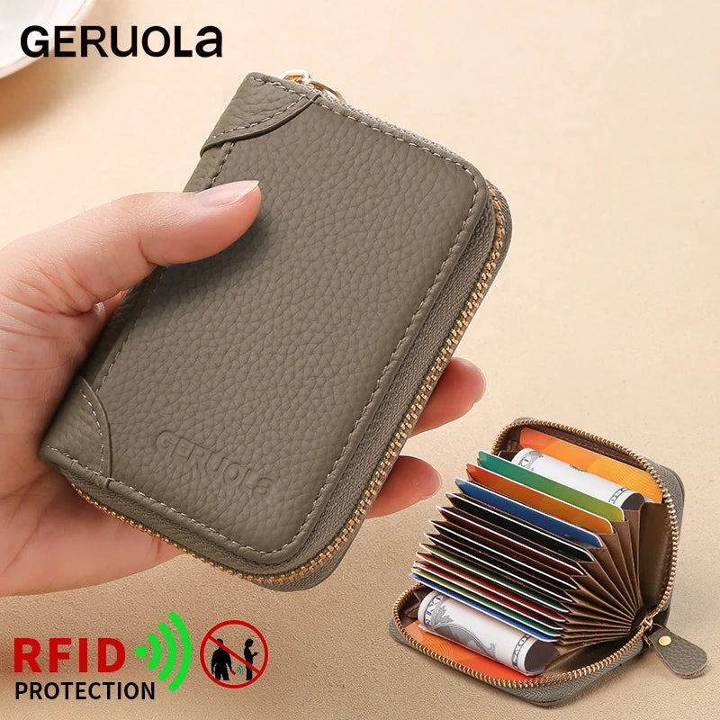 Card Holder – RFID Protected – Top-Grain Cowhide Leather | KIMLUD