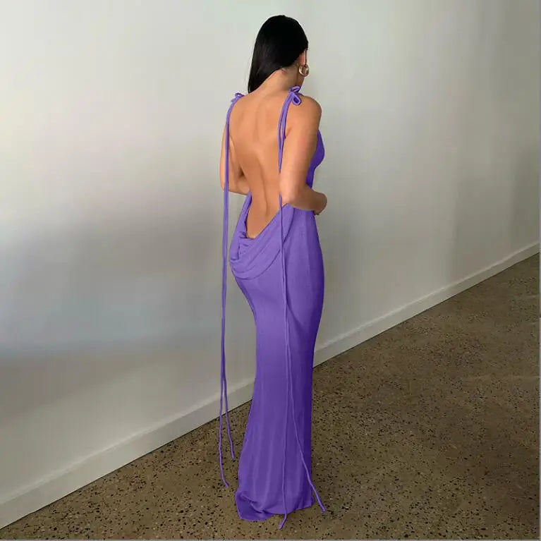 Strapless Sheath Dress – Club Style – Polyester – Purple | KIMLUD