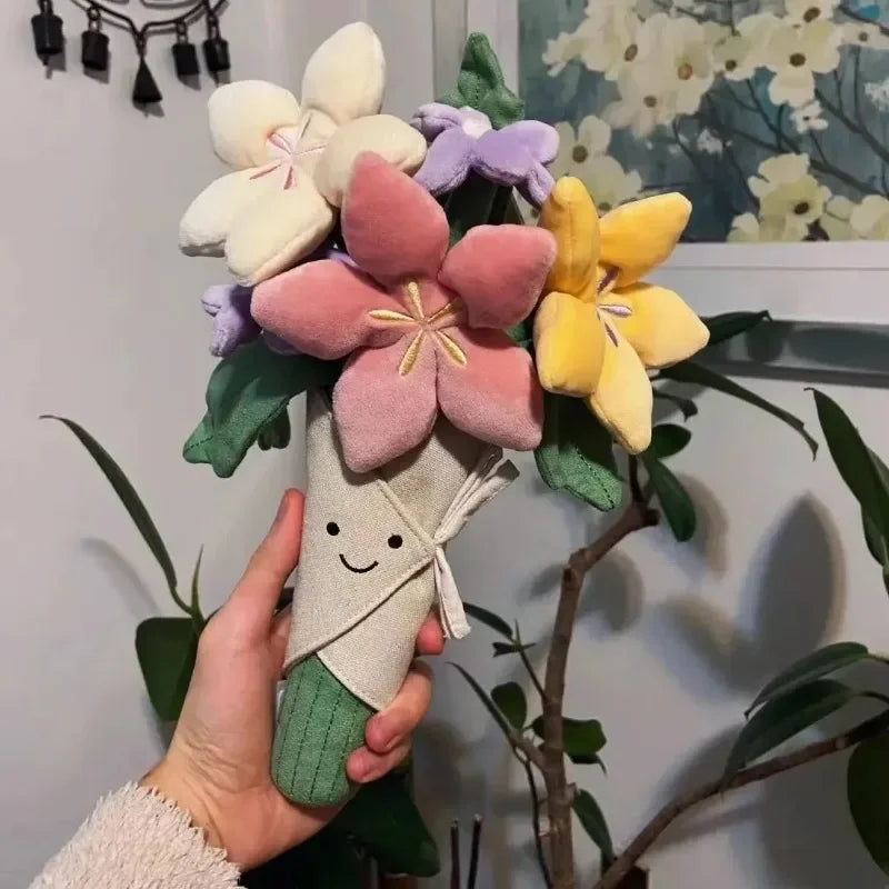 Fluffy Plush Bird Toy With Soft Furry Coat — Blue | KIMLUD