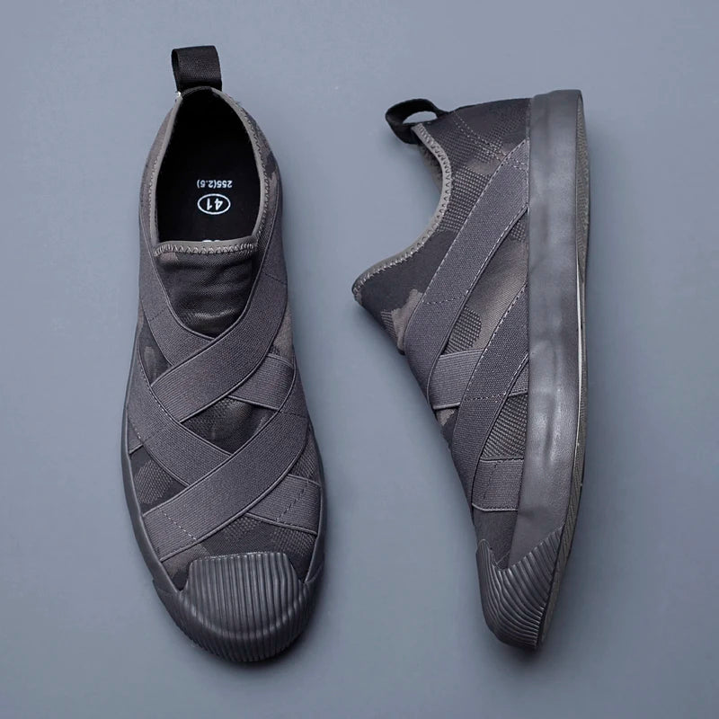 New Breathable Men's Canvas Shoes Spring 2025 Flats Youth Casual Shoes Soft Bottom Vulcanized Students Shoes BD8817