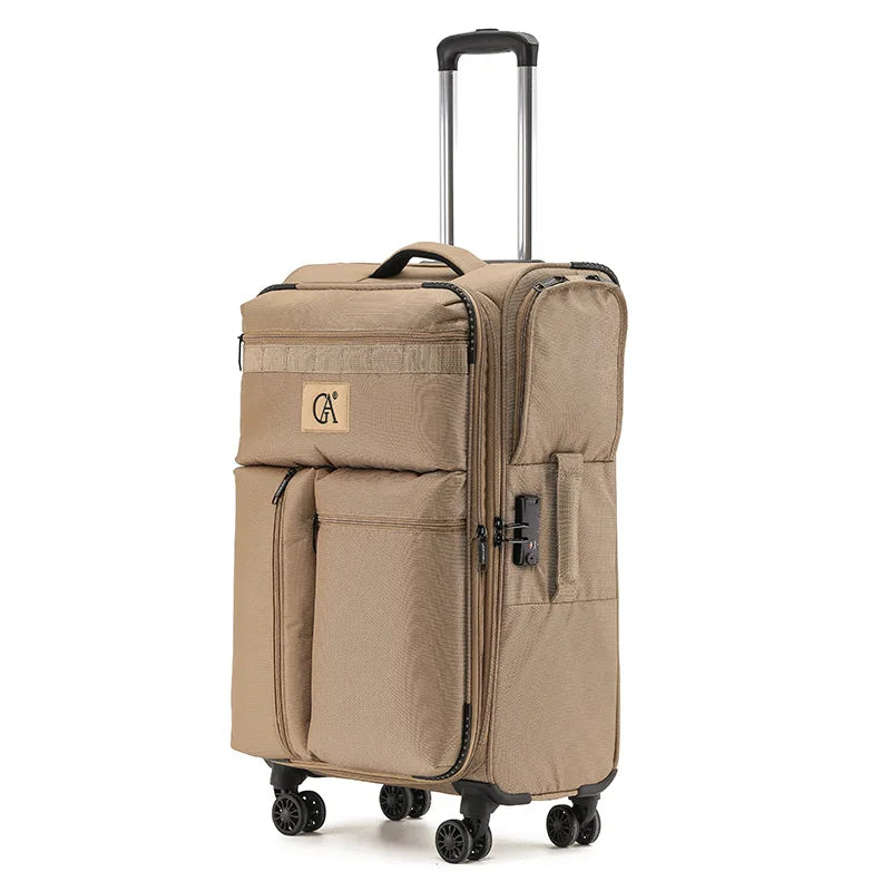 20"24"28" Inch Super Light Oxford Expandable Waterproof Travel Check in L Larger Suitcase Rolling Luggage with Wheels