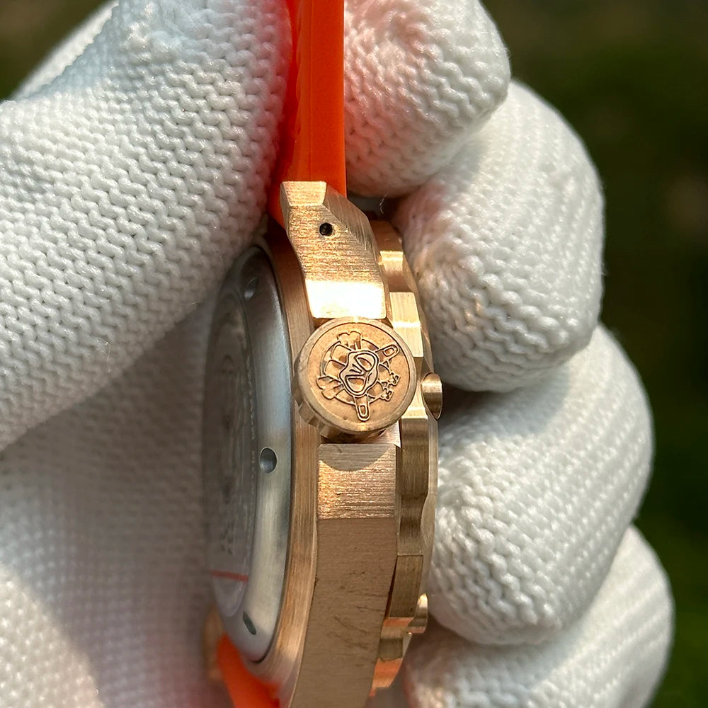 2025 New Arrival SD1942S STEELDIVE Brand 45MM Solid Bronze Case and Bezel Automatic Antique 1000m Waterproof Men Dive Watches