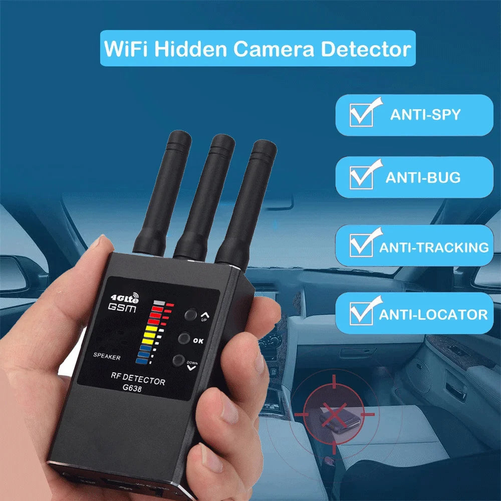 Military Grade RF Signal Detector — Black | KIMLUD