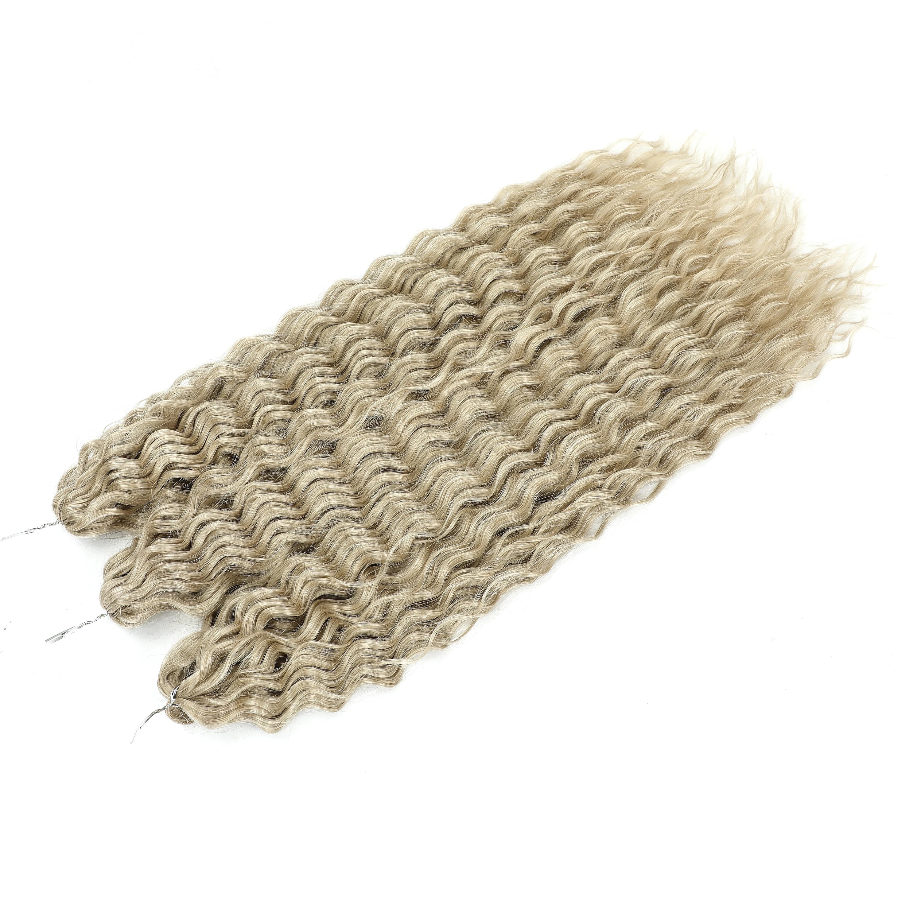 Crochet Braids Synthetic Hair High Temperature — Ombre Brown | KIMLUD