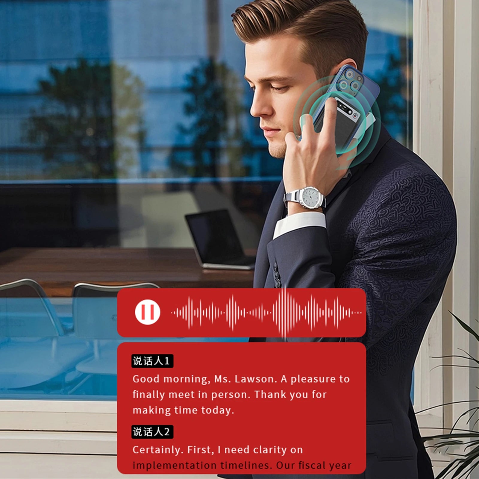 KIMLUD, 64G AI Voice Recorder Transcribe & Summarize Audio Recorder Support 134 Languages Language Translation Device for Meetings/Calls, KIMLUD Womens Clothes