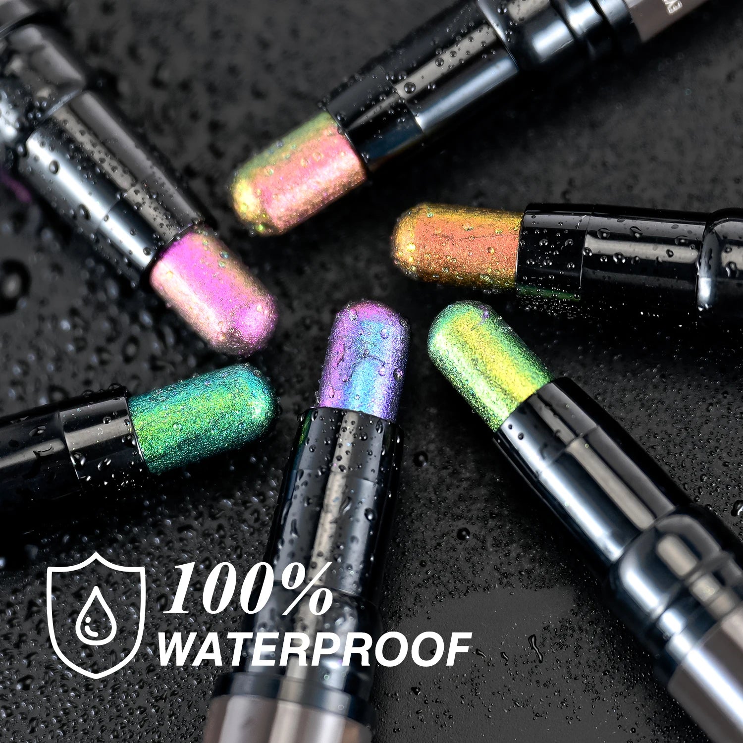 KIMLUD, CHARMACY 2 In 1 Multichrome Eyeshadow Sticks High Pigmented Glitter Eyeshadow Waterproof Eye Shadow Pen Metallic Makeup 6 Color, KIMLUD Womens Clothes