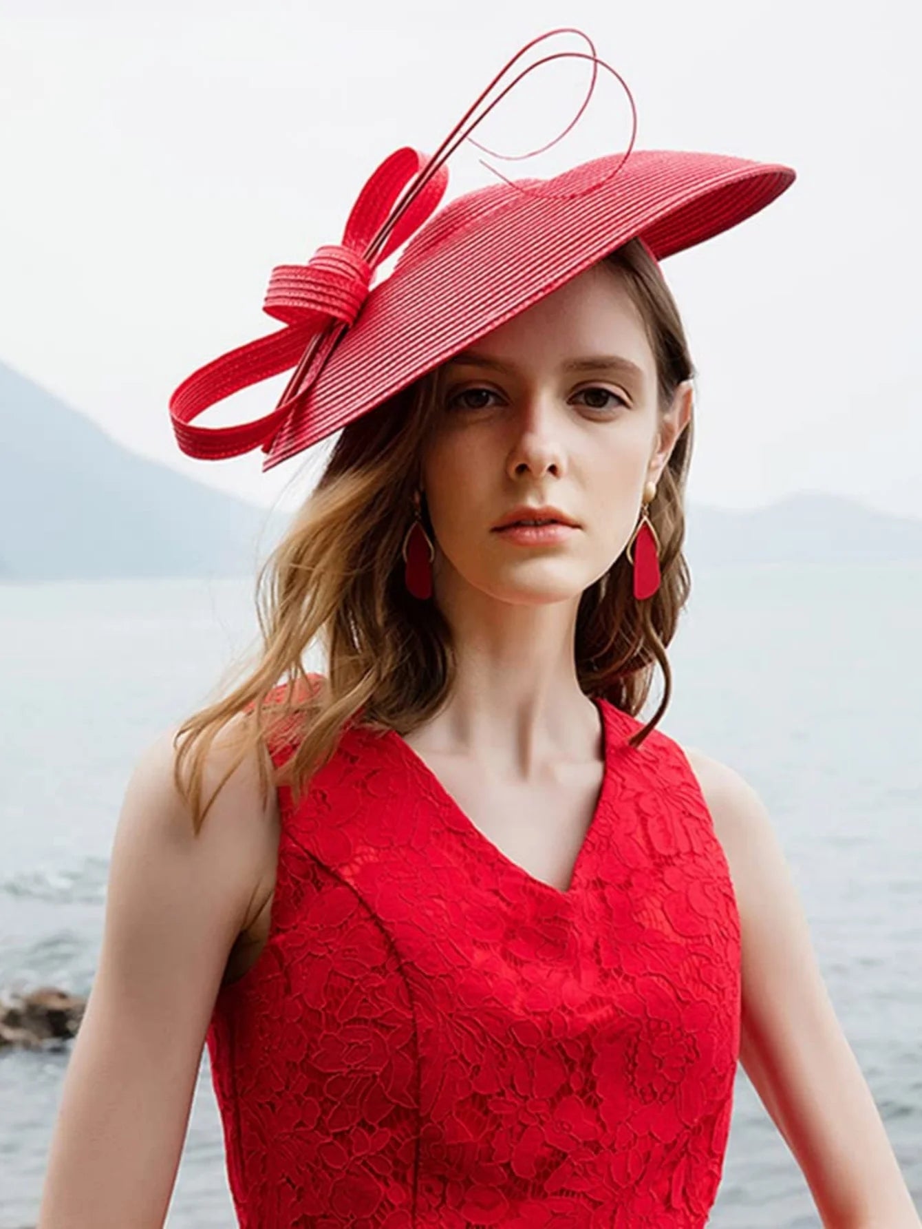 Polyester Fascinator Pillbox Hat — Black White | KIMLUD