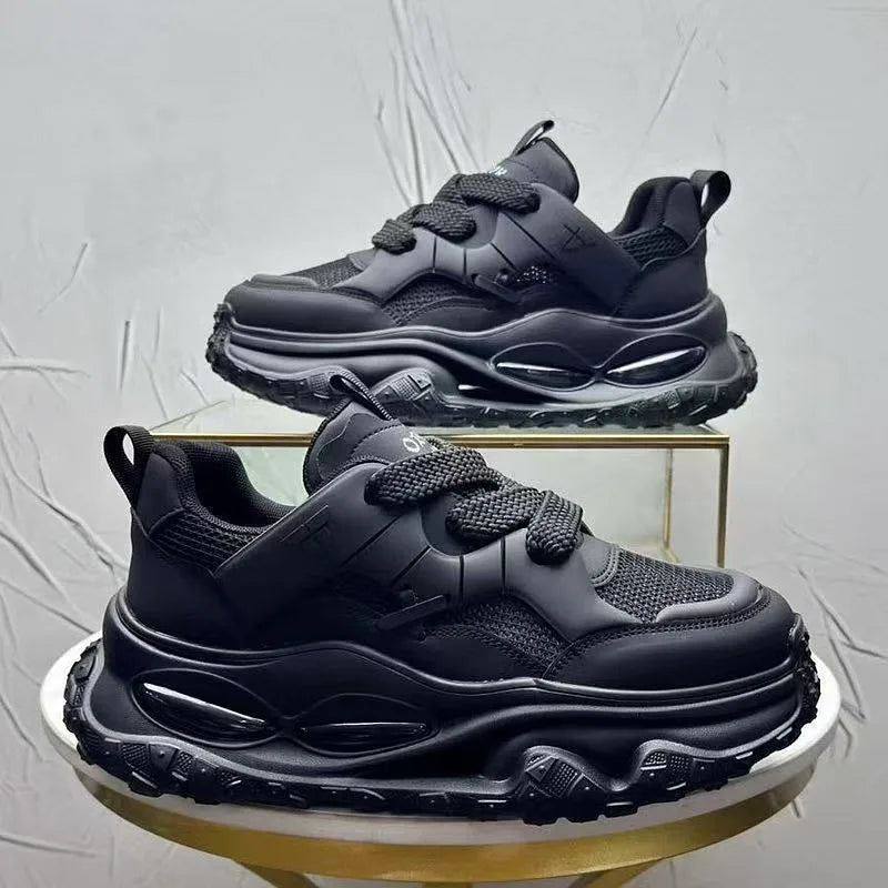 Men's Running Shoes – Breathable Mesh – Thick Sole | KIMLUD
