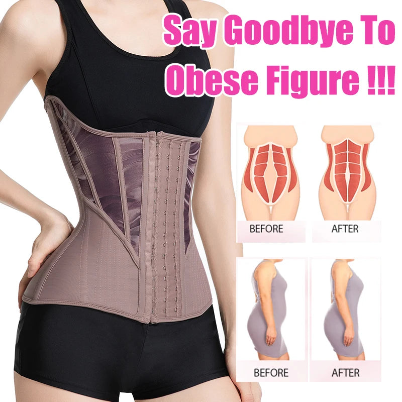 Polyamide Elastane Underbust Waist Cincher Hourglass Waist Trainer — Black | KIMLUD