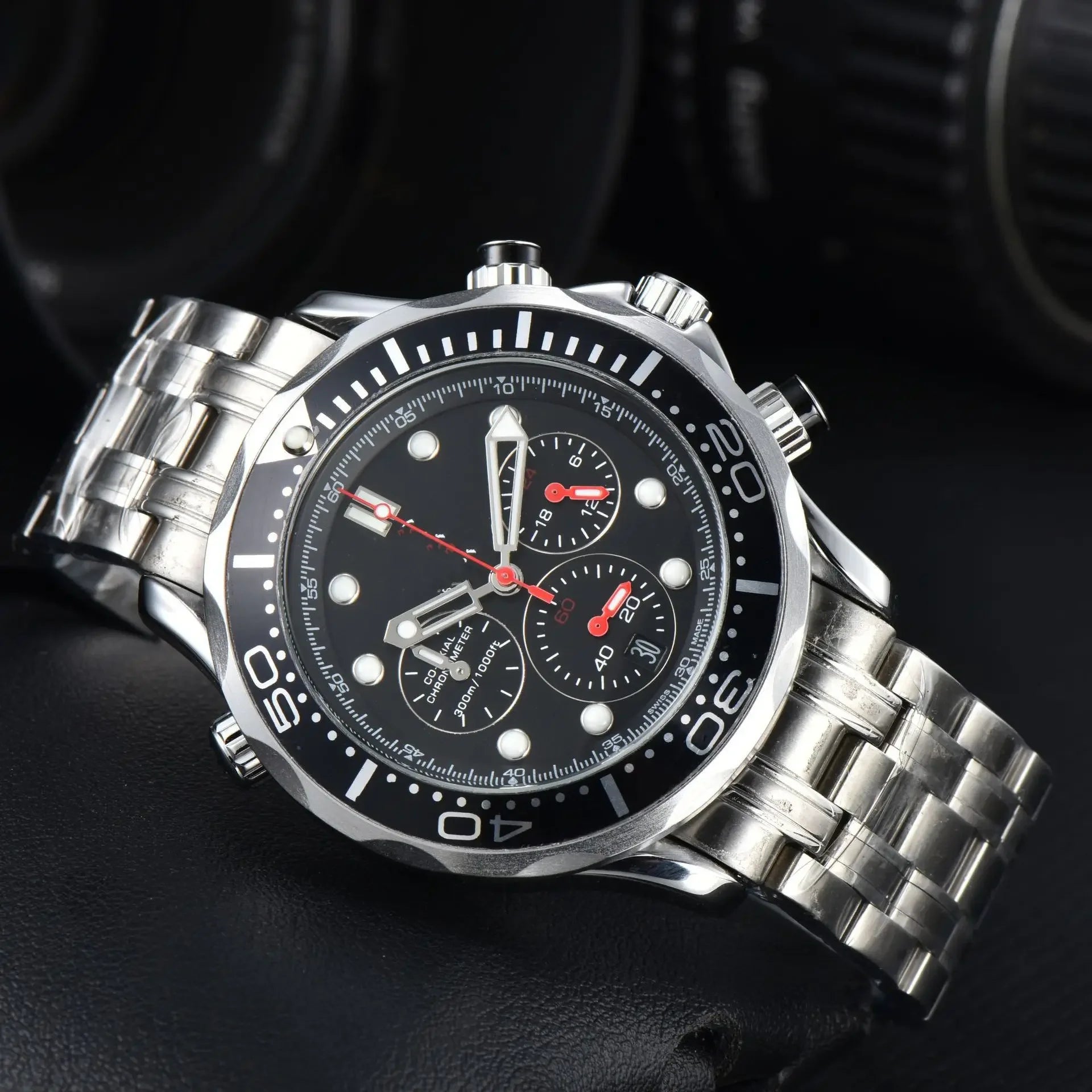 42mm Fully Automatic Mechanical Watch -NH35movement, Ceramic Bezel, Water-resistant Sapphire Crystal, 20mm Steel Band Wristwatch