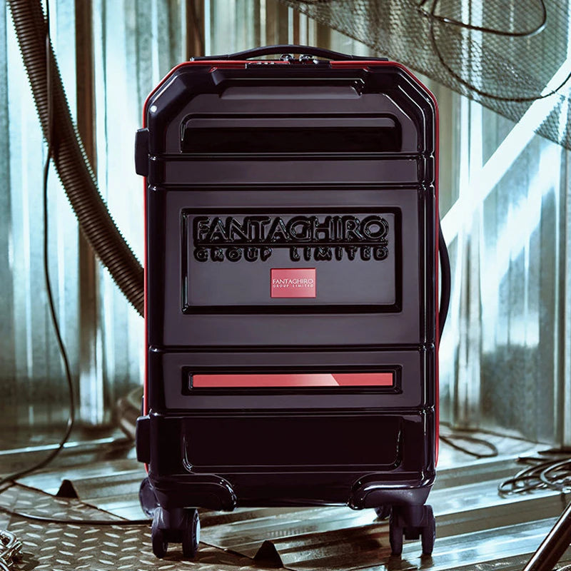 Lightweight ABS Suitcases Spinner Wheels — Black | KIMLUD