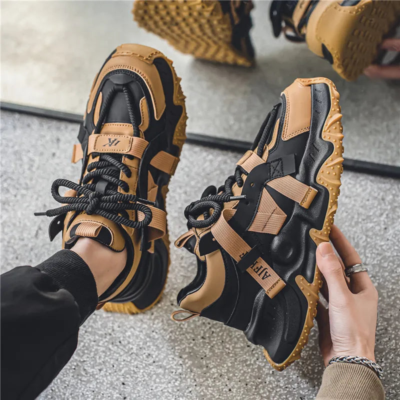 Men's Casual Sneakers - Height Increasing Thick Sole - EVA Insole | KIMLUD