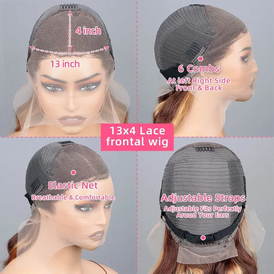 Lace Front Wig – HD Lace Front Wig – Remy Hair – Honey Blonde Ombre | KIMLUD