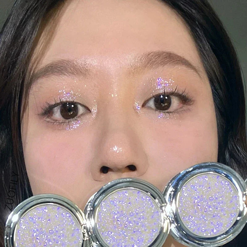 Glitter Eyeshadow Palette – Waterproof – Palette – Purple | KIMLUD