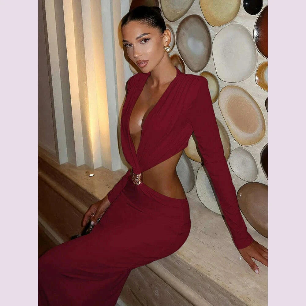 sisterlinda-sexy-waistless-long-dress-women-ruched-deep-v-neck-full-sleeve-metal-buckle-patchwork-prom-party-elegant-clothingkimlud-womens-fashion-34624991